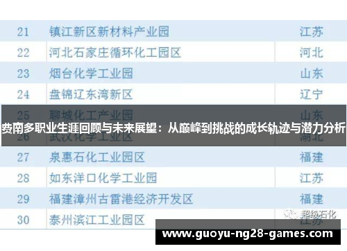 费南多职业生涯回顾与未来展望：从巅峰到挑战的成长轨迹与潜力分析