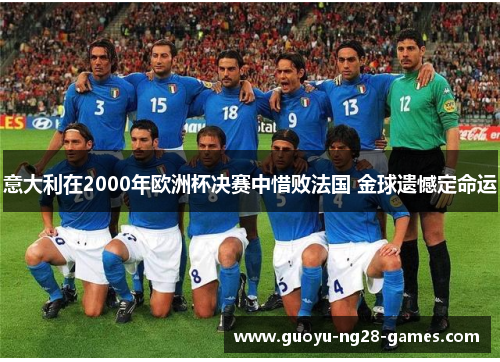 意大利在2000年欧洲杯决赛中惜败法国 金球遗憾定命运
